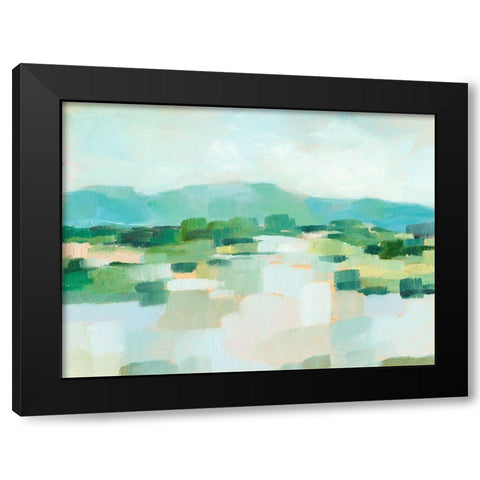 Emerald Island I Black Modern Wood Framed Art Print by Harper, Ethan