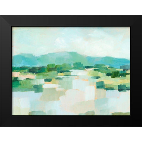 Emerald Island I Black Modern Wood Framed Art Print by Harper, Ethan