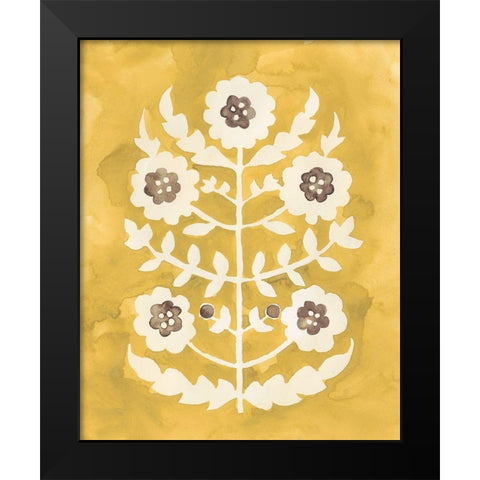 Buttercup II Black Modern Wood Framed Art Print by Zarris, Chariklia