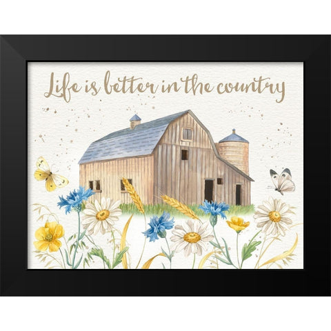 Nostalgic Farm I Black Modern Wood Framed Art Print by Maday, Jane