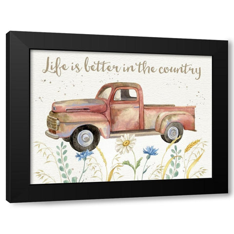 Nostalgic Farm II Black Modern Wood Framed Art Print by Maday, Jane