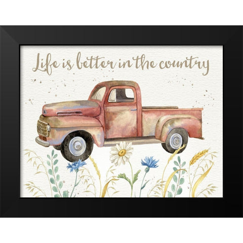 Nostalgic Farm II Black Modern Wood Framed Art Print by Maday, Jane