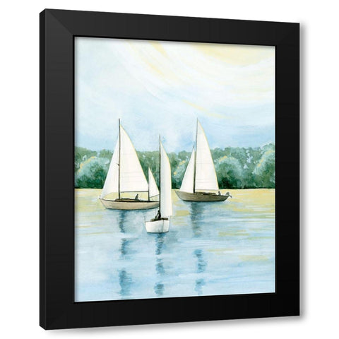 Afternoon Sail II Black Modern Wood Framed Art Print with Double Matting by Popp, Grace