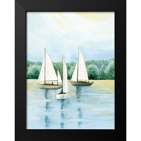 Afternoon Sail II Black Modern Wood Framed Art Print by Popp, Grace
