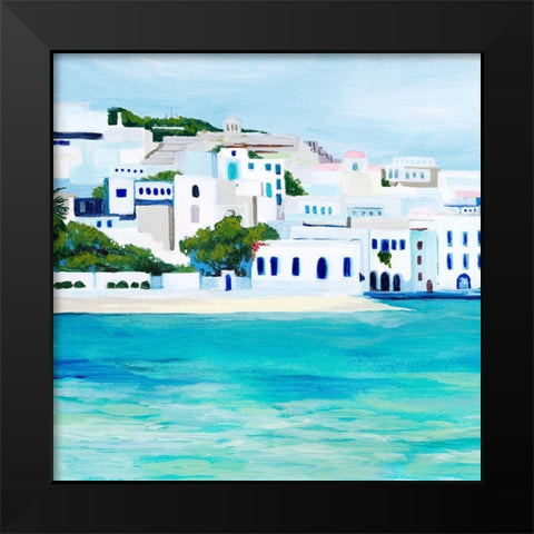 Mykonos I Black Modern Wood Framed Art Print by Popp, Grace