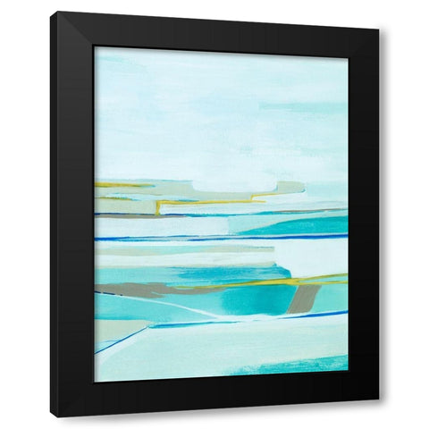 Seafarers Layers I Black Modern Wood Framed Art Print with Double Matting by Popp, Grace