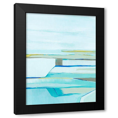 Seafarers Layers II Black Modern Wood Framed Art Print with Double Matting by Popp, Grace