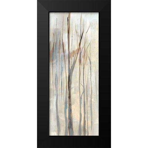 Wispy Birches I Black Modern Wood Framed Art Print by Goldberger, Jennifer