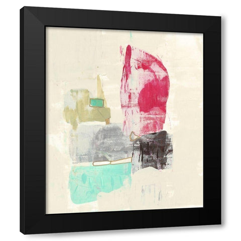 Mid Century Riff II Black Modern Wood Framed Art Print with Double Matting by Goldberger, Jennifer