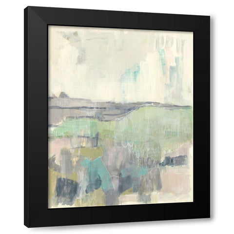 Pastel Love I Black Modern Wood Framed Art Print with Double Matting by Goldberger, Jennifer