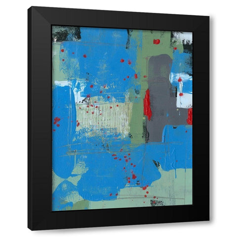 Integrated Circuit I Black Modern Wood Framed Art Print with Double Matting by Moore, Regina