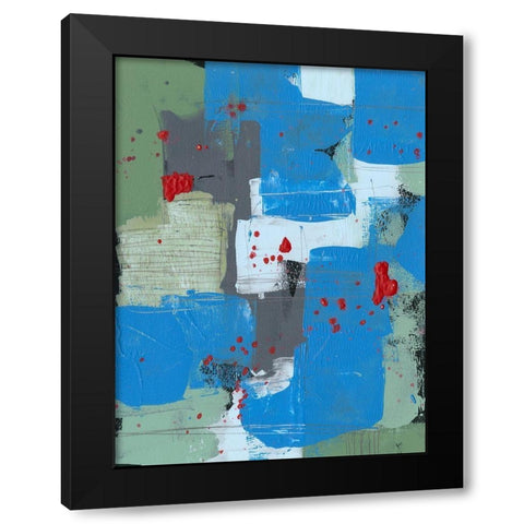 Integrated Circuit II Black Modern Wood Framed Art Print with Double Matting by Moore, Regina
