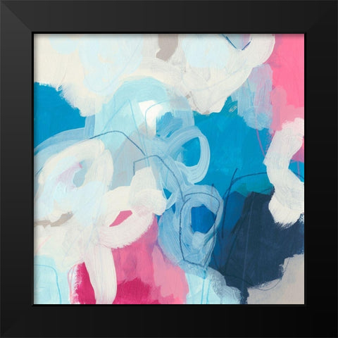 Electron I Black Modern Wood Framed Art Print by Vess, June Erica