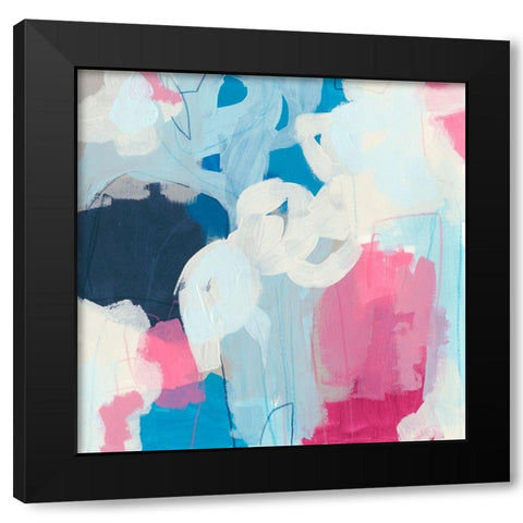 Electron II Black Modern Wood Framed Art Print by Vess, June Erica