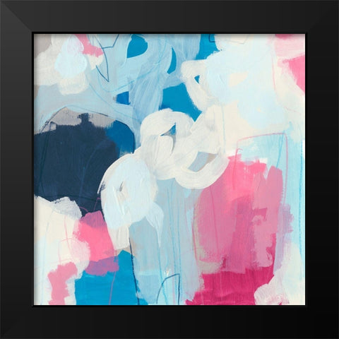 Electron II Black Modern Wood Framed Art Print by Vess, June Erica