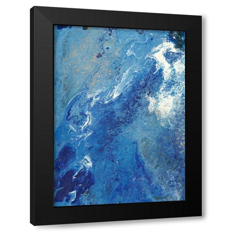 Blue Hawaii I Black Modern Wood Framed Art Print by Moore, Regina