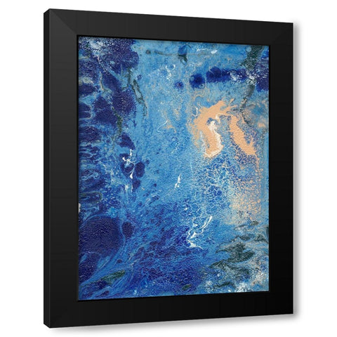 Blue Hawaii II Black Modern Wood Framed Art Print with Double Matting by Moore, Regina