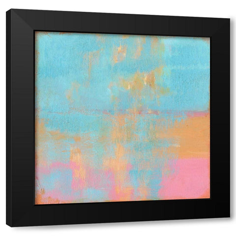 Day Glow Pastel I Black Modern Wood Framed Art Print by Young, Carol