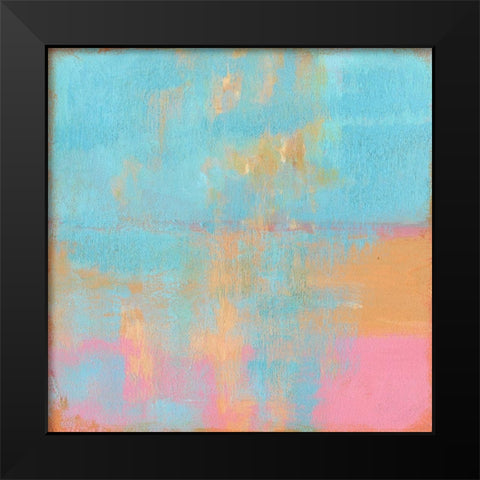 Day Glow Pastel I Black Modern Wood Framed Art Print by Young, Carol