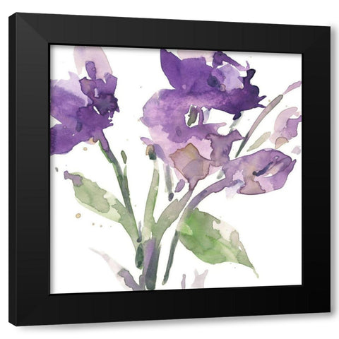 Garden Blooms I Black Modern Wood Framed Art Print by Dixon, Samuel