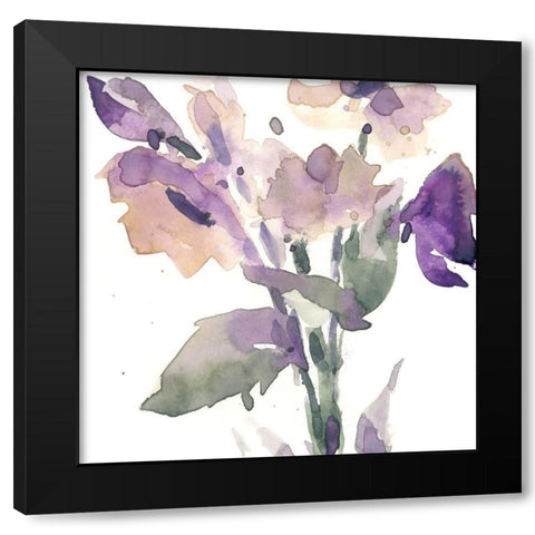 Garden Blooms II Black Modern Wood Framed Art Print with Double Matting by Dixon, Samuel
