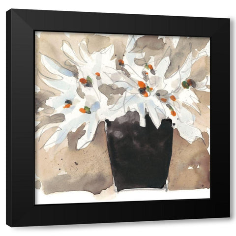 Wild Bouquet I Black Modern Wood Framed Art Print by Dixon, Samuel