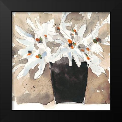 Wild Bouquet I Black Modern Wood Framed Art Print by Dixon, Samuel