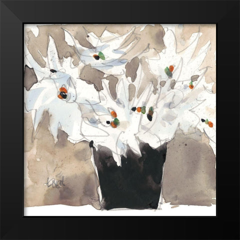Wild Bouquet II Black Modern Wood Framed Art Print by Dixon, Samuel