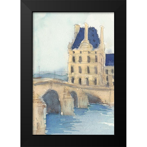 Along the Seine I Black Modern Wood Framed Art Print by Dixon, Samuel
