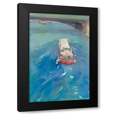 Along the Seine II Black Modern Wood Framed Art Print by Dixon, Samuel