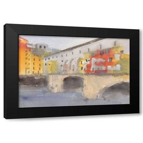 Along the Seine IV Black Modern Wood Framed Art Print by Dixon, Samuel