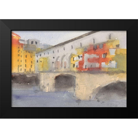 Along the Seine IV Black Modern Wood Framed Art Print by Dixon, Samuel