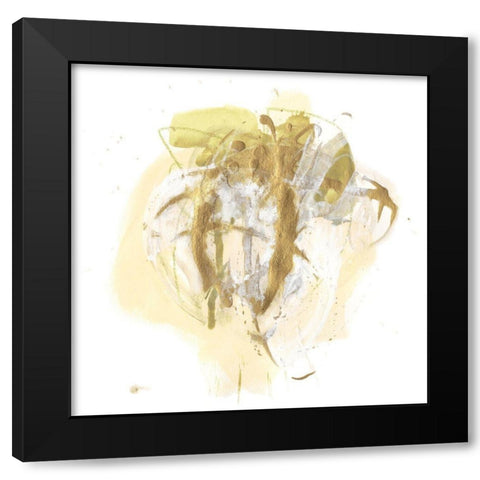 Moss Gold IV Black Modern Wood Framed Art Print by Vess, June Erica