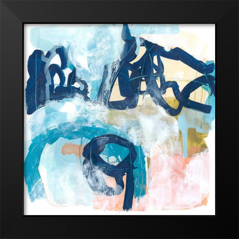 Graffiti Notation II Black Modern Wood Framed Art Print by Vess, June Erica