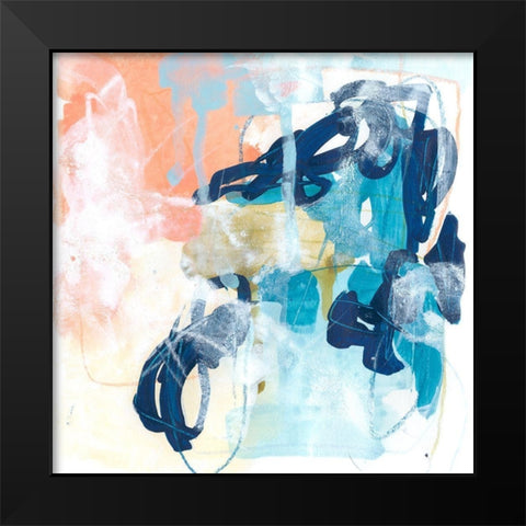 Graffiti Notation III Black Modern Wood Framed Art Print by Vess, June Erica