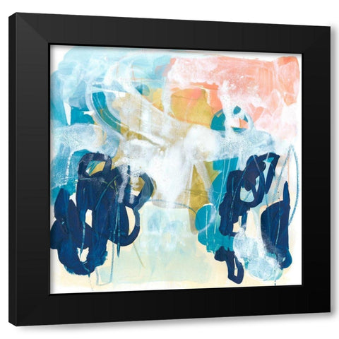 Graffiti Notation IV Black Modern Wood Framed Art Print by Vess, June Erica