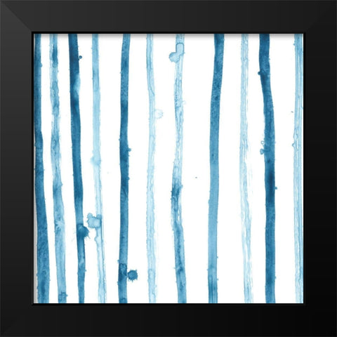 Indigo Sampler VI Black Modern Wood Framed Art Print by Vess, June Erica