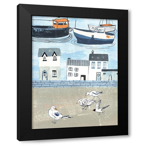 Sailors Rest III Black Modern Wood Framed Art Print by Wang, Melissa