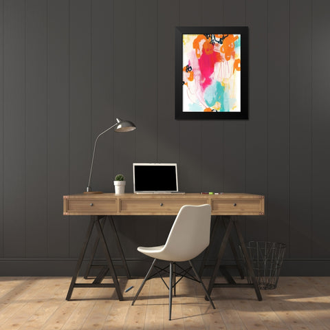 Bright Side I Black Modern Wood Framed Art Print by Vess, June Erica