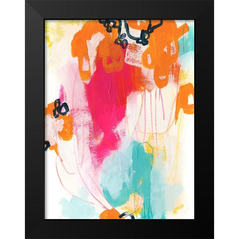 Bright Side I Black Modern Wood Framed Art Print by Vess, June Erica