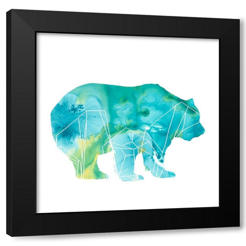 Agate Animal II Black Modern Wood Framed Art Print with Double Matting by Vess, June Erica