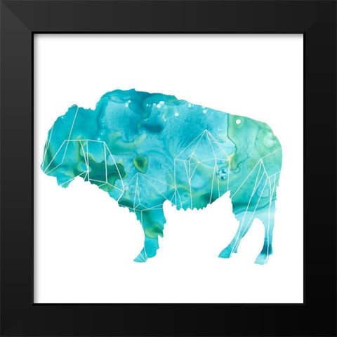 Agate Animal IV Black Modern Wood Framed Art Print by Vess, June Erica