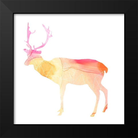 Agate Animal V Black Modern Wood Framed Art Print by Vess, June Erica