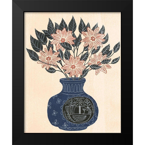 Vase of Flowers III Black Modern Wood Framed Art Print by Wang, Melissa