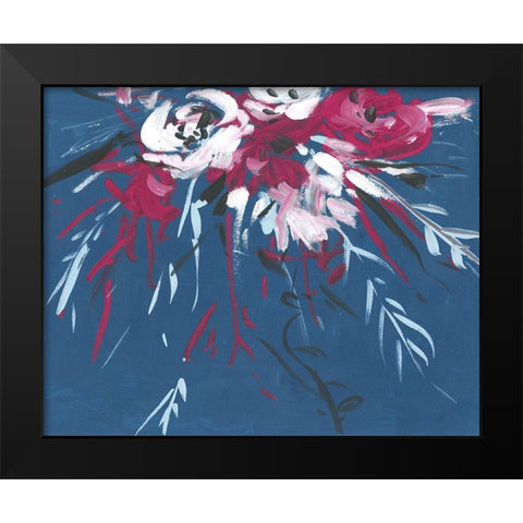 Blooming Night I Black Modern Wood Framed Art Print by Wang, Melissa