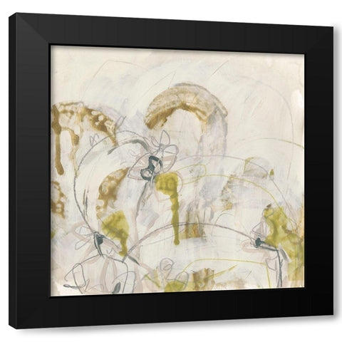 Arctic Lichen I Black Modern Wood Framed Art Print with Double Matting by Vess, June Erica