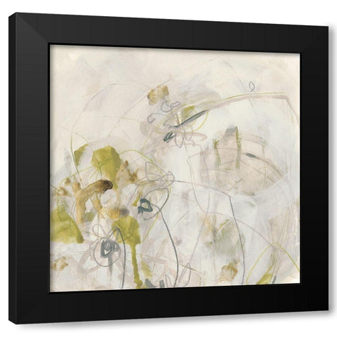 Arctic Lichen IV Black Modern Wood Framed Art Print with Double Matting by Vess, June Erica