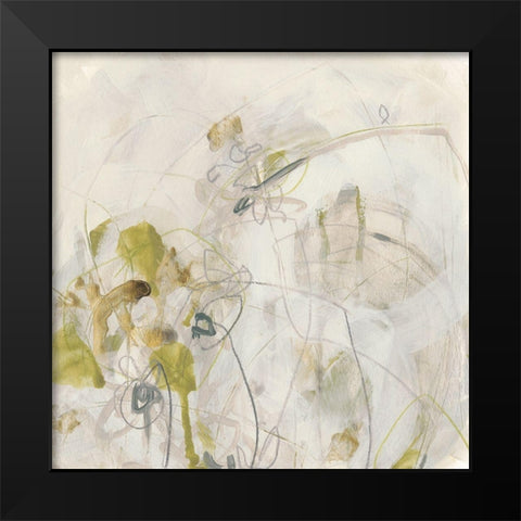 Arctic Lichen IV Black Modern Wood Framed Art Print by Vess, June Erica