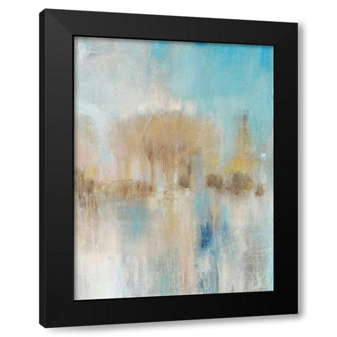 Trees Aglow I Black Modern Wood Framed Art Print with Double Matting by OToole, Tim