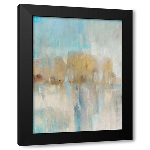 Trees Aglow II Black Modern Wood Framed Art Print with Double Matting by OToole, Tim